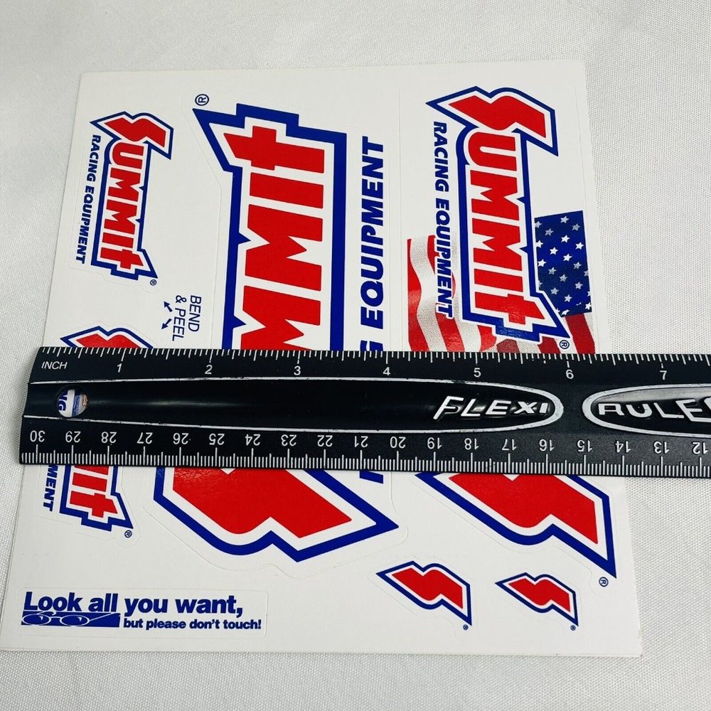 SUMMIT RACING EQUIPMENT Auto Car 8 Sticker Sheet Look Don’t Touch - Picture 7 of 8